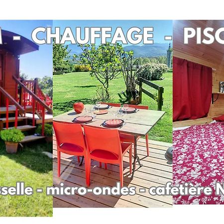 Hostal La Roulotte Du Cagire - 4 Pers - Pyrenees Villeneuve-de-Rivière Exterior foto