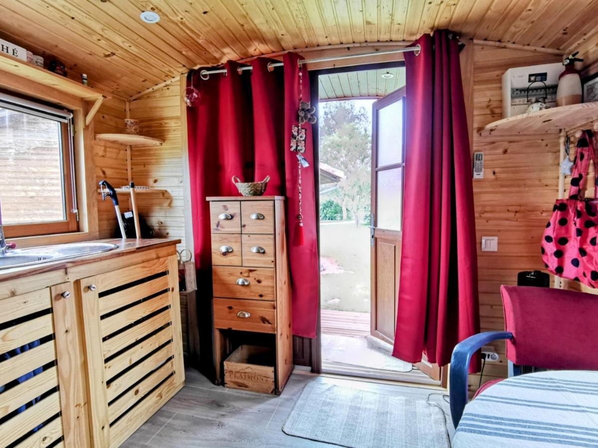 Hostal La Roulotte Du Cagire - 4 Pers - Pyrenees Villeneuve-de-Rivière Exterior foto