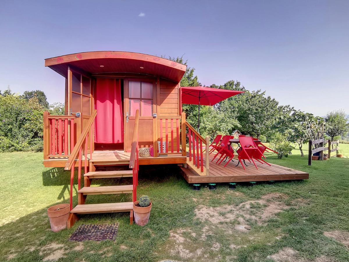 Hostal La Roulotte Du Cagire - 4 Pers - Pyrenees Villeneuve-de-Rivière Exterior foto